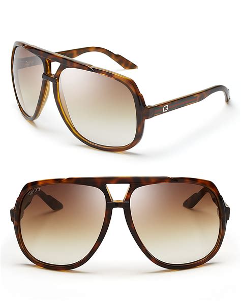 gucci mens aviator sunglasses|Gucci oversized acetate aviator sunglasses.